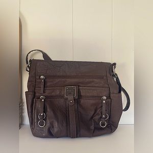 Rosetti Brown Faux Leather Purse